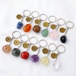 Crystal Keychain Manufacturer - 12 Constellations Natural Beads