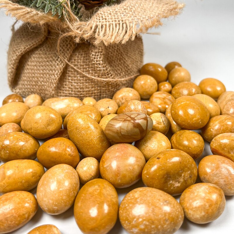 Tumbled Stone Manufacturer - Wholesale 30MM Yellow Jade Yoga