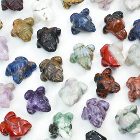 Jade Frog Carving Factory - Mini Granite Statue Collectibles