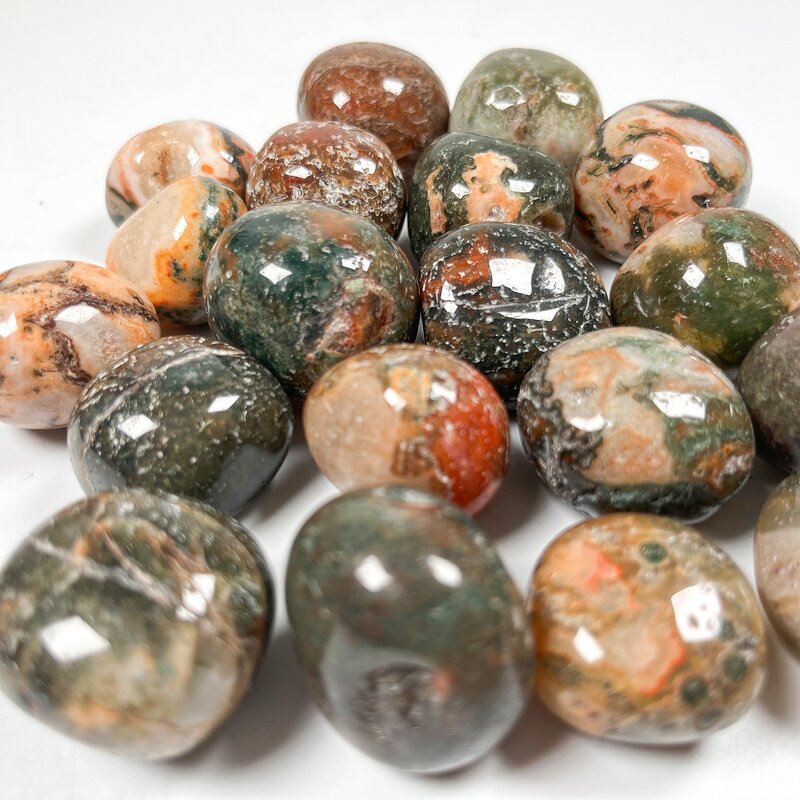 Tumbled Stone Factory - Factory Price Red Moss Agate Healing