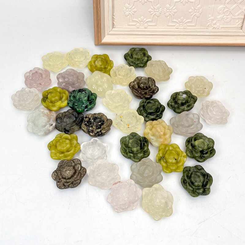 Crystal Flower Craft Manufacturer - Natural Healing Stone Carving