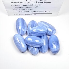 Palm Stone Manufacturer - Spiritual Blue Lace Agate Natural