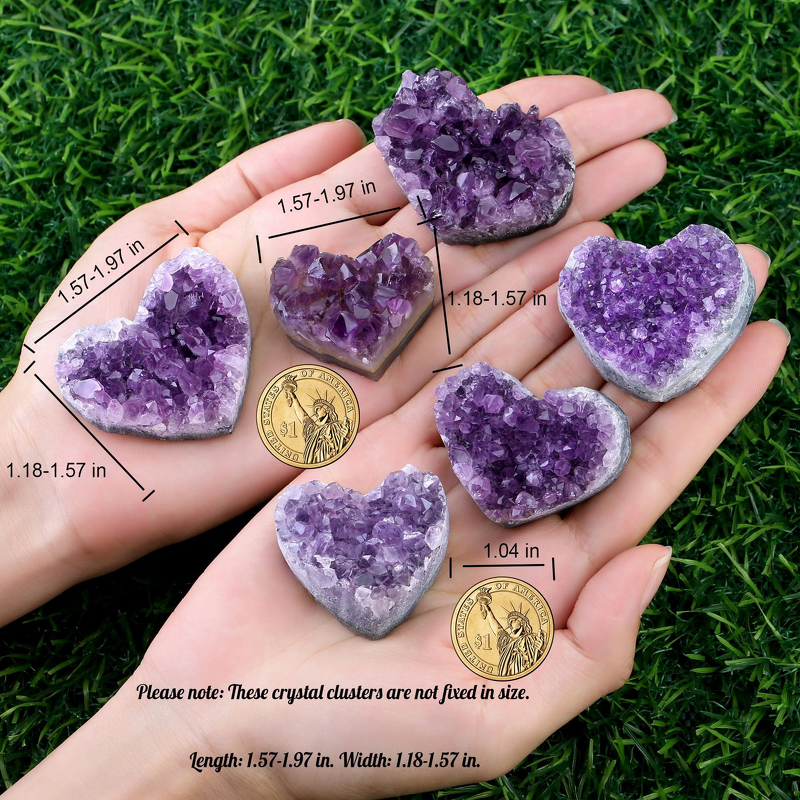 Amethyst Cluster Manufacturer - Heart Carved Crystal Gift Set
