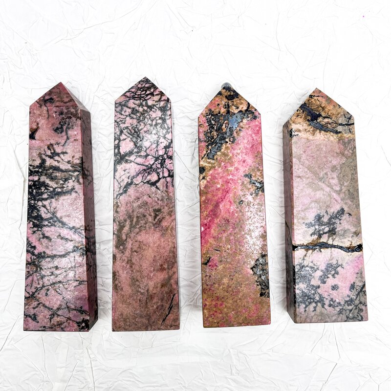 Rhodonite Point Factory - Antique Crystal Points Healing Stone