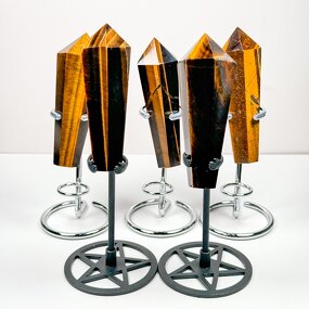 Tiger Eye Wand Factory - New Trend Yellow Faceted Chakra