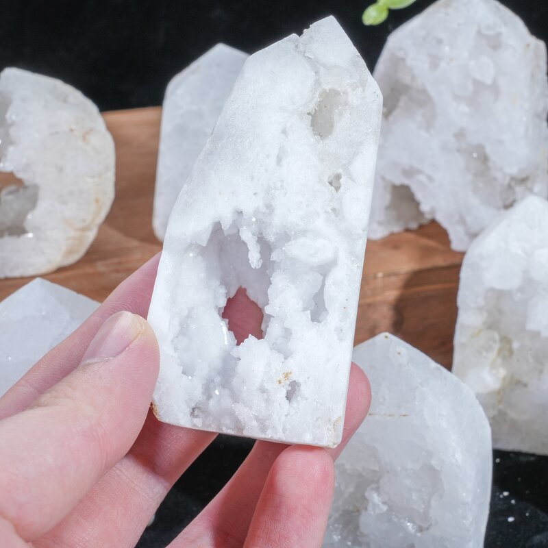 Druzy Agate Tower Manufacturer - Raw Geode Obelisk Point