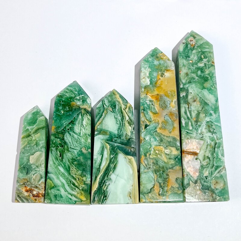 Crystal Tower Manufacturer - Rainbow Fluorite Feng Shui Decor
