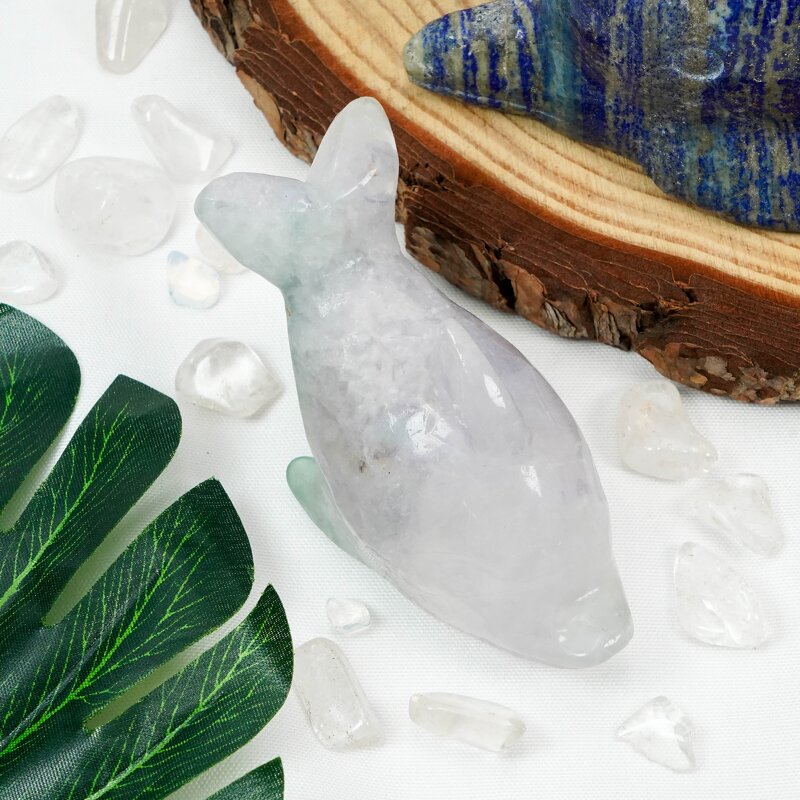 Crystal Dolphin Carving Factory - Natural Marine Animal Statue Decor