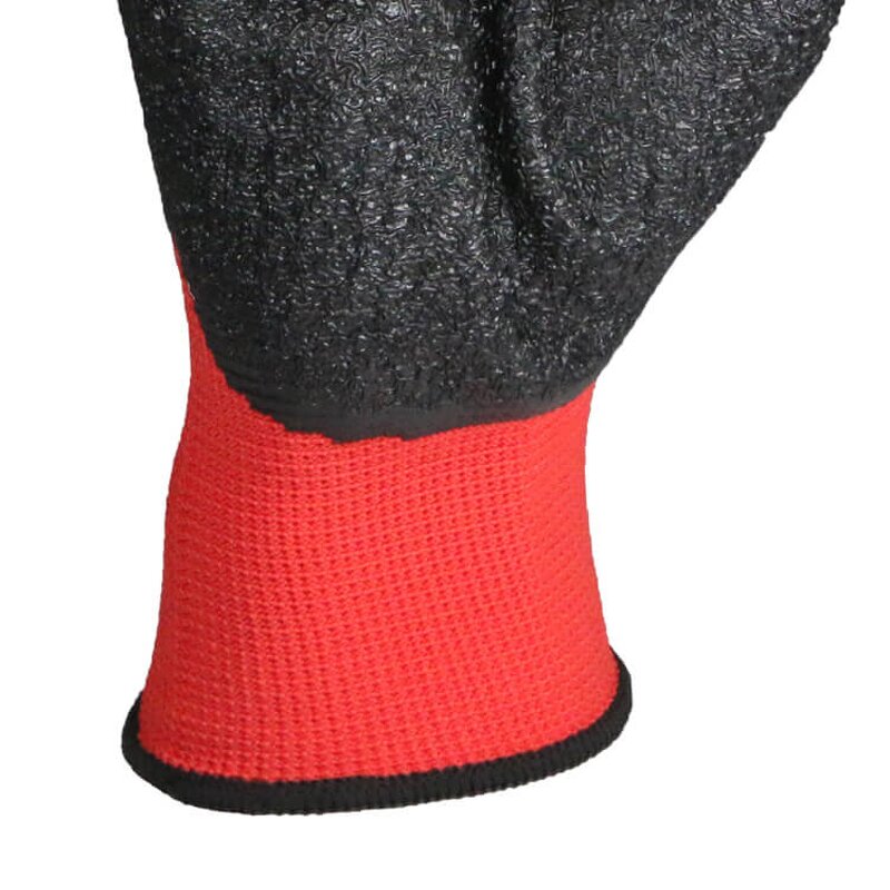 Latex Work Gloves Manufacturer - OEM/ODM Custom Polyester Wrinkle Palm Coated