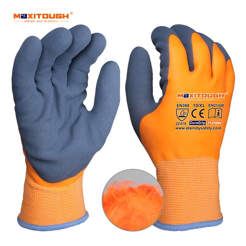 Winter Work Gloves Manufacturer - OEM/ODM Custom Latex Sandy Double Dipped Waterproof
