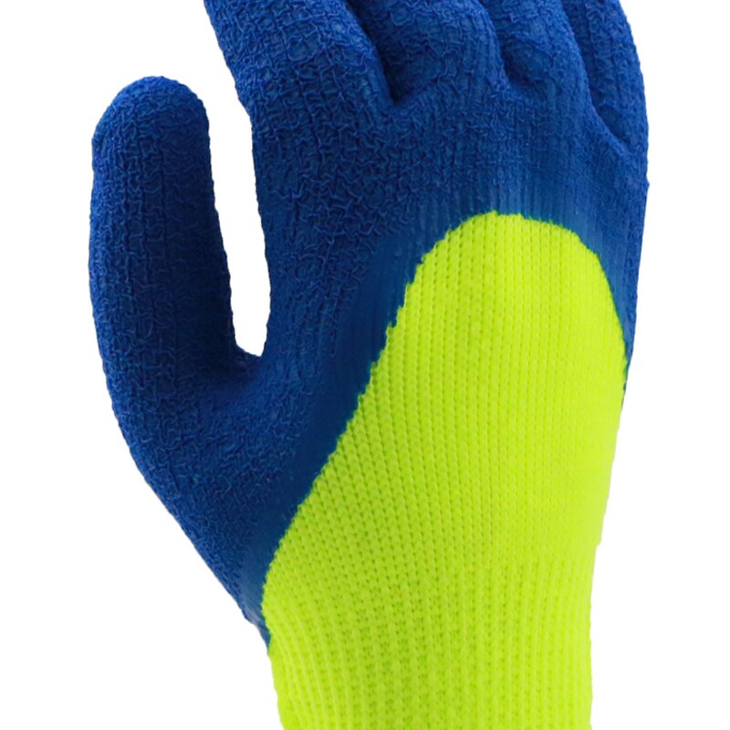 Latex Work Gloves Manufacturer - OEM/ODM Custom Polyester Terry Crinkle Knuckle Coated