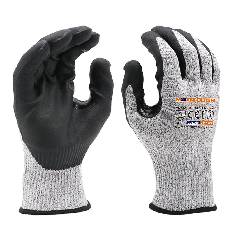 Cut Resistant Gloves Manufacturer - OEM/ODM Custom Nitrile Foam Coated Level D
