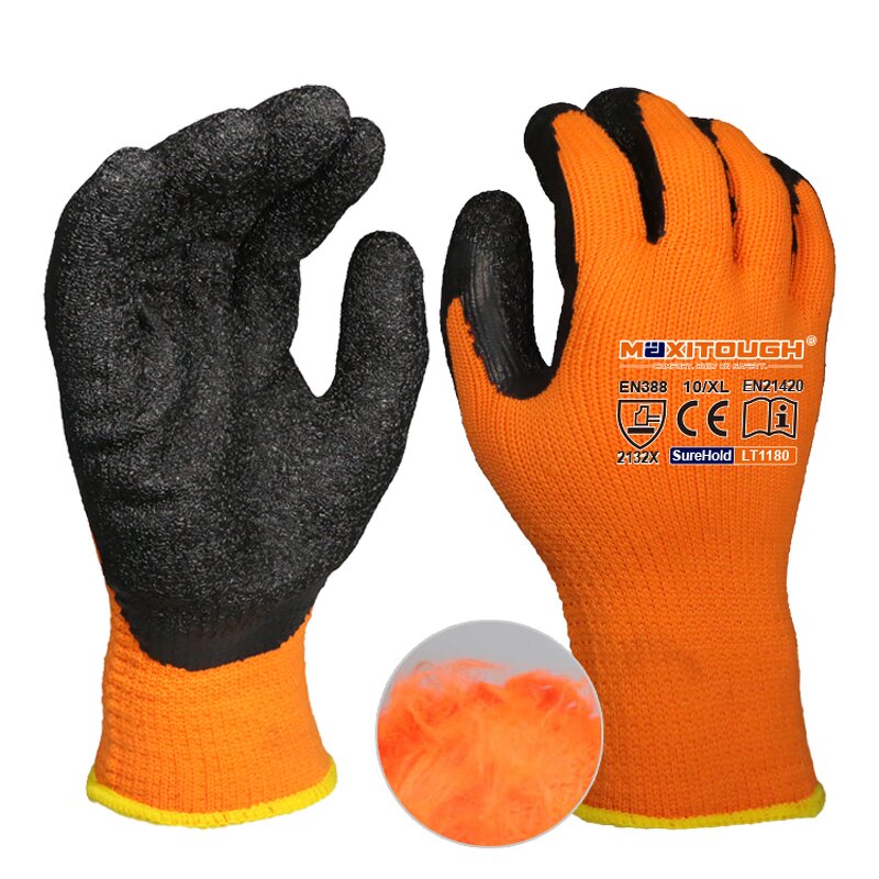 Winter Work Gloves Manufacturer - OEM/ODM Custom Latex Coated Polyester Terry En388