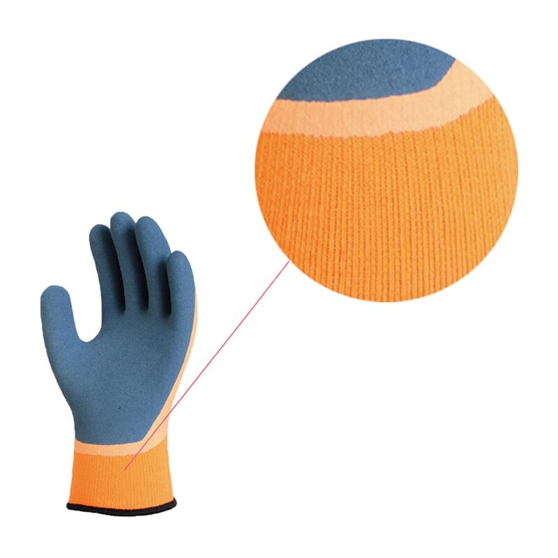 Winter Work Gloves Manufacturer - OEM/ODM Custom Polyester Acrylic Latex Sandy Double Dip