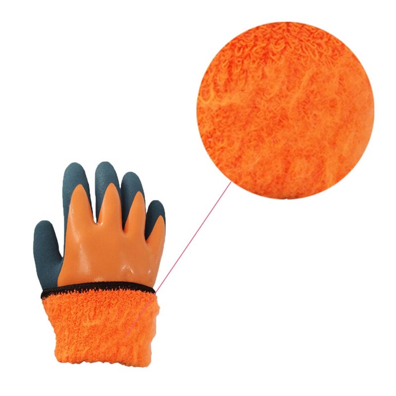 Winter Work Gloves Manufacturer - OEM/ODM Custom Polyester Acrylic Latex Sandy Double Dip
