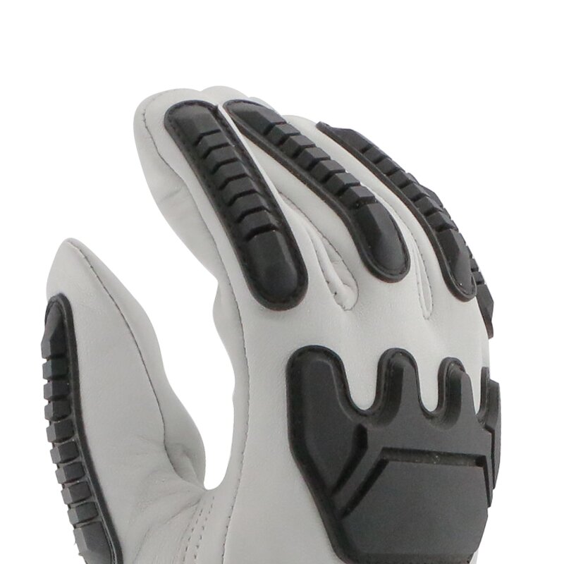 Leather Work Gloves Manufacturer - OEM/ODM Custom Goatskin TPR Back Protection