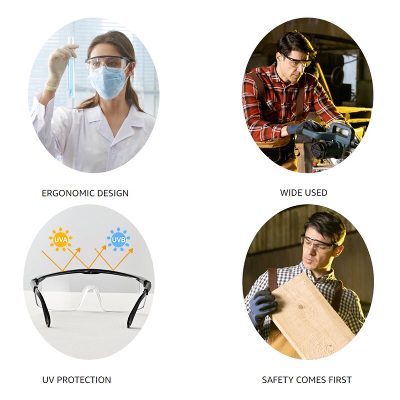 Safety Goggles Manufacturer - OEM/ODM Custom Anti Dust Scratch Fog Transparent