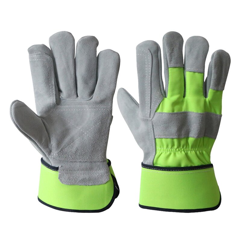 Leather Work Gloves Manufacturer - OEM/ODM Custom Cow Split Leather Anti Slip Mining