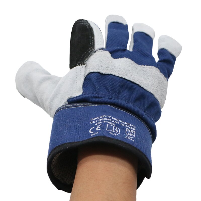 Leather Work Gloves Manufacturer - OEM/ODM Custom Cow Leather HPPE Liner Cut Resistant