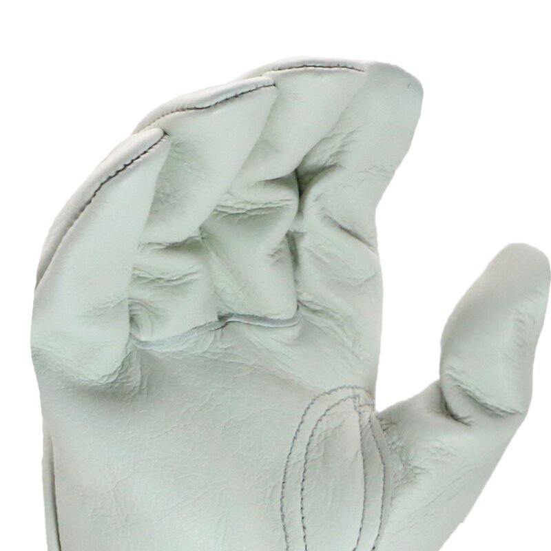 Leather Work Gloves Manufacturer - OEM/ODM Custom White Grain Cowhide Heavy Duty