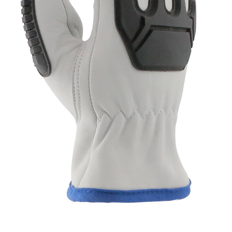 Leather Work Gloves Manufacturer - OEM/ODM Custom Goatskin TPR Back Protection