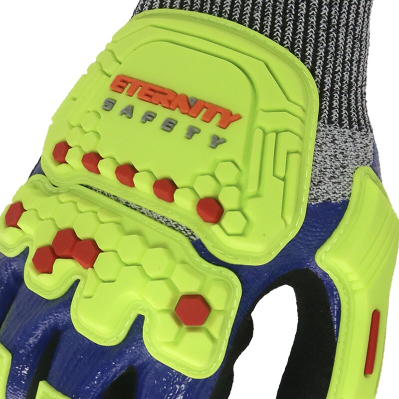 Cut Resistant Gloves Manufacturer - OEM/ODM Custom Sandy Nitrile TPR Mechanic Anti Impact