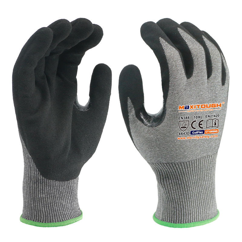 Cut Resistant Gloves Manufacturer - OEM/ODM Custom Nitrile Sandy Anti Cut Level D