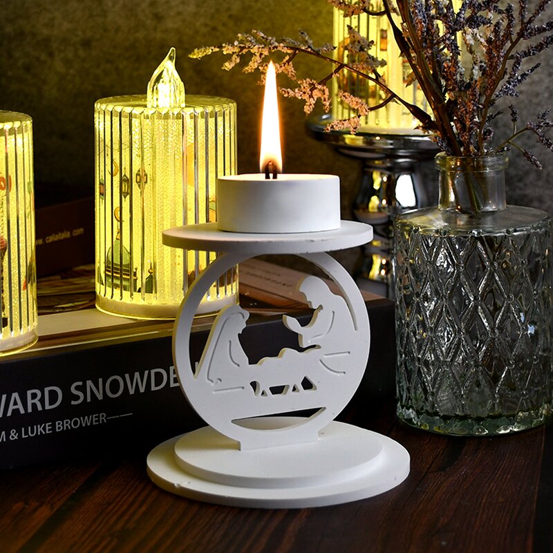 Candlestick Silicone Mold Factory - OEM Star Moon Middle Eastern Holder Mould