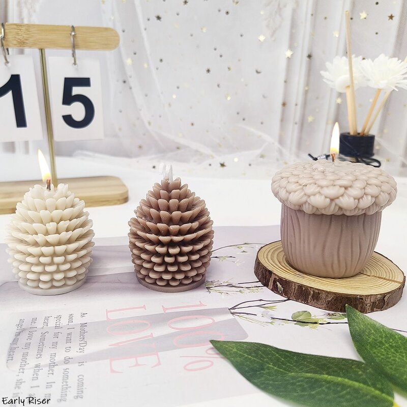 Pinecone Candle Mold Manufacturer - Custom 3D Christmas Scented Candle Mold