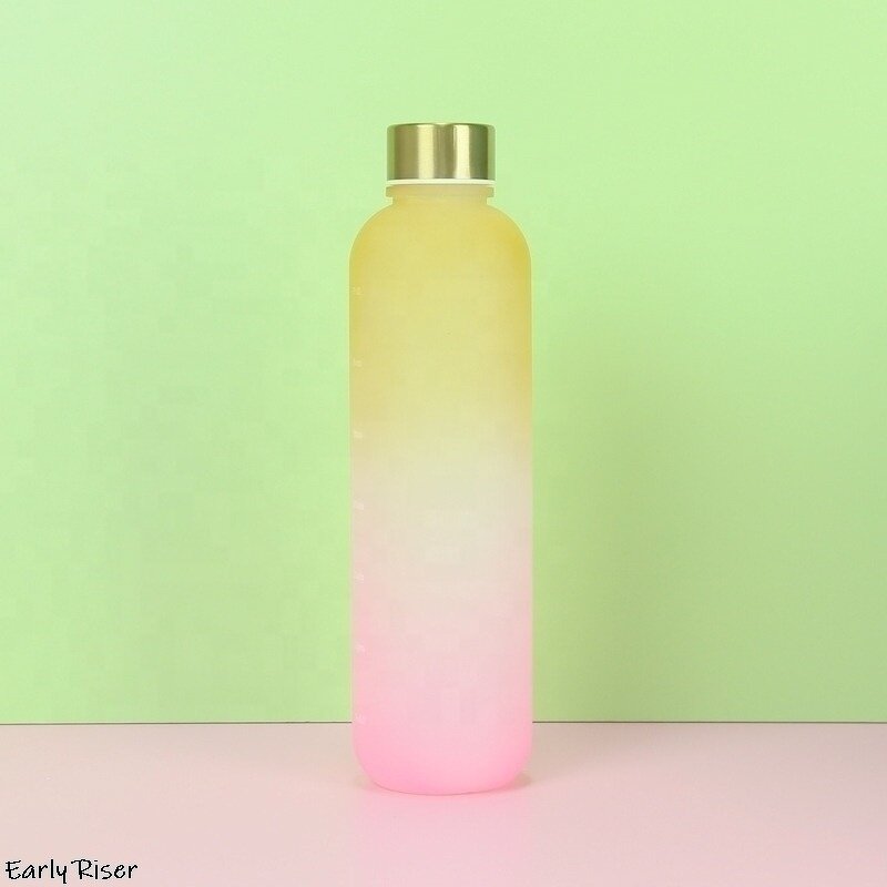 Sports Space Cup Manufacturer - OEM Gradient Color Frosted Large Capacity