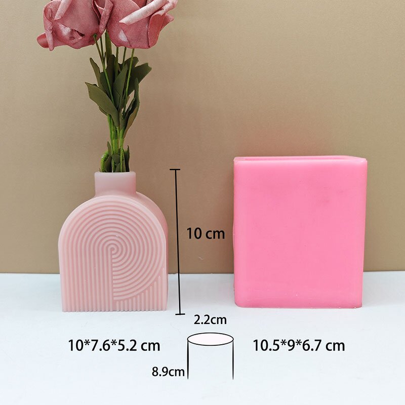 Narrow Neck Vase Mold Factory - OEM Unique Artistic Flower Vessel Silicone Mold