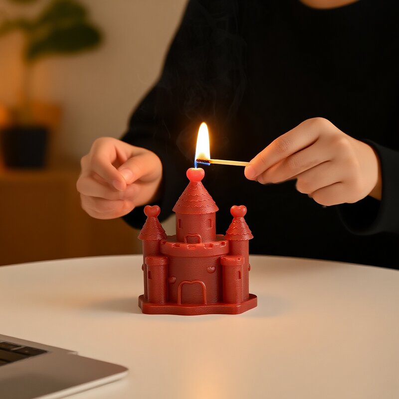 Castle Candle Mold Manufacturer - Custom European 3D Cement Resin Decor Mold