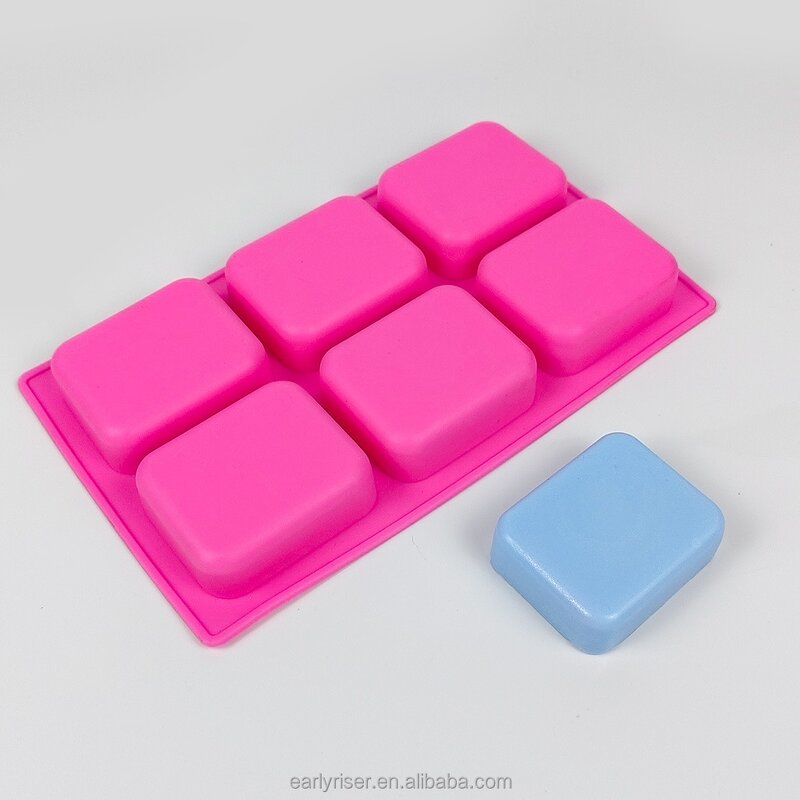 Square Silicone Mold Manufacturer - Custom 6-Cavity Mold for Chocolate Cake