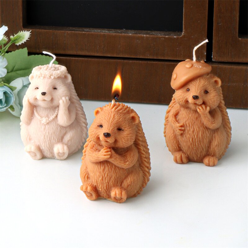 Hedgehog Resin Mold Manufacturer - OEM Animal Plaster Candle Mushroom Mold