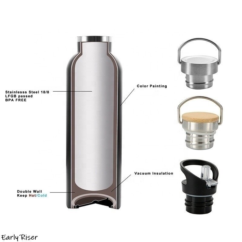 Stainless Steel Mug Factory - OEM Large Capacity Wide Mouth Cycling Sports