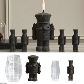 Soldier Doll Mold Manufacturer - Custom King Figurine Resin Candle Craft Mold