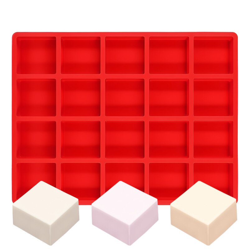 Square Soap Mold Manufacturer - Custom 6-Cavity Silicone Mould for Crafts