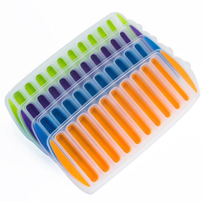 Ice Cube Tray Factory - OEM Reusable Easy Push Long Cube Ice Stick Mold