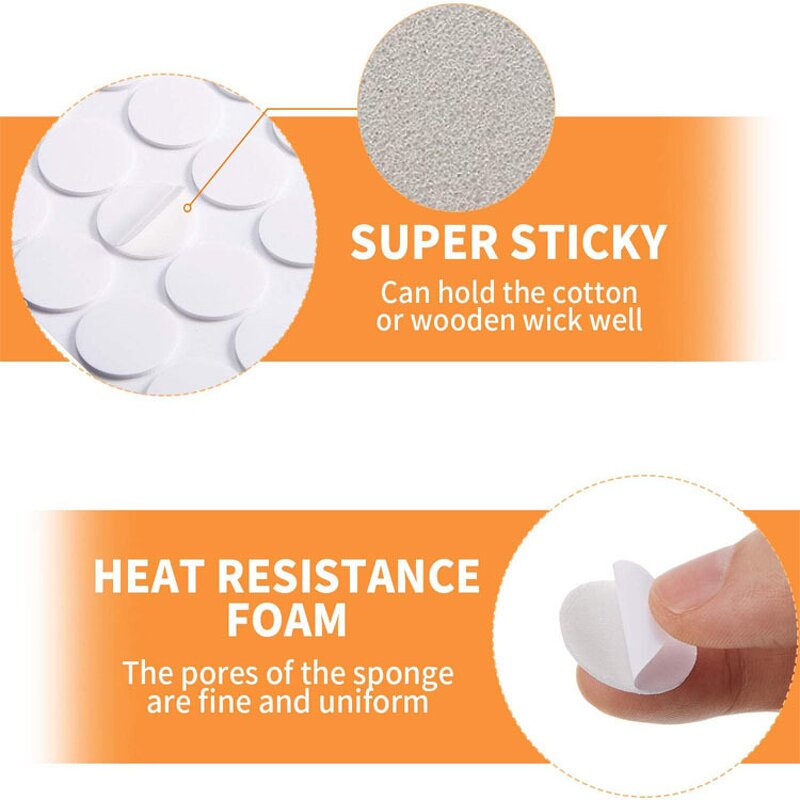 Candle Wick Stickers Factory - OEM Heat-Resistant Dual-Sided Foam Adhesive