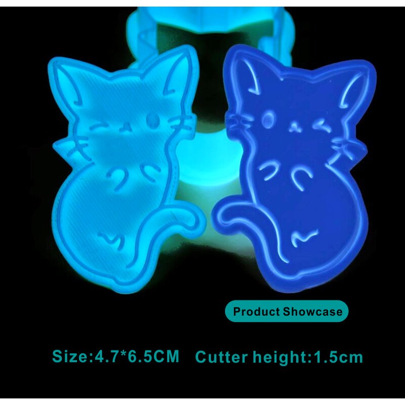 Cat Cookie Cutter Manufacturer - Custom PLA Cartoon 3D Animal Baking Treat Mold