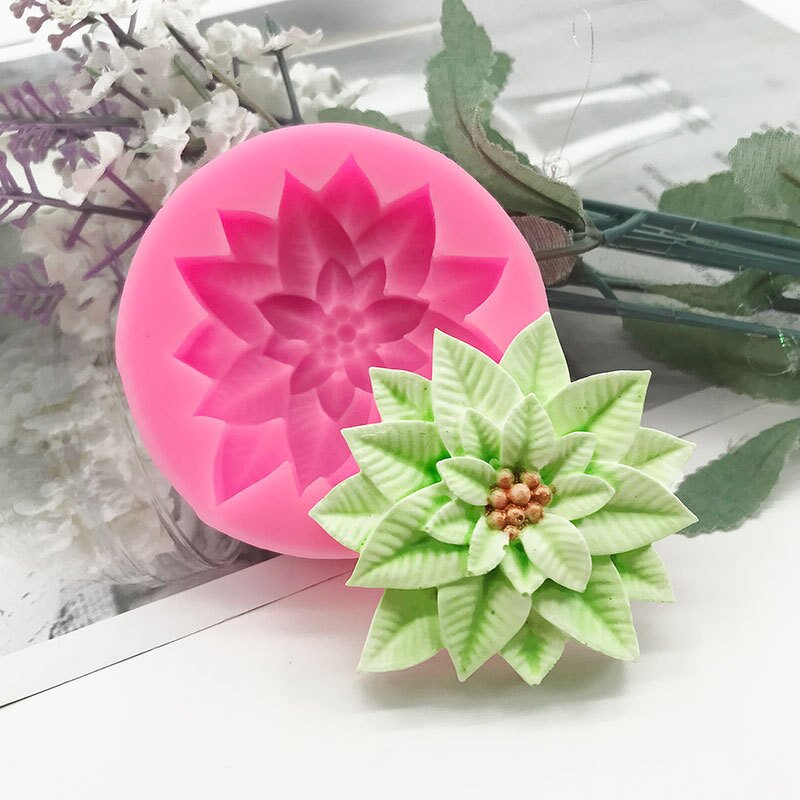 Holly Leaf Mold Factory - OEM Food Grade Flower Fondant Chocolate Mold