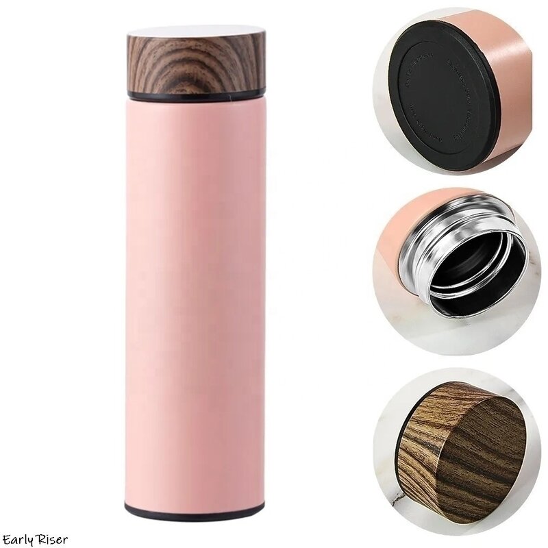 Insulation Mug Manufacturer - OEM Wood Grain 304 Stainless Steel Office Gift