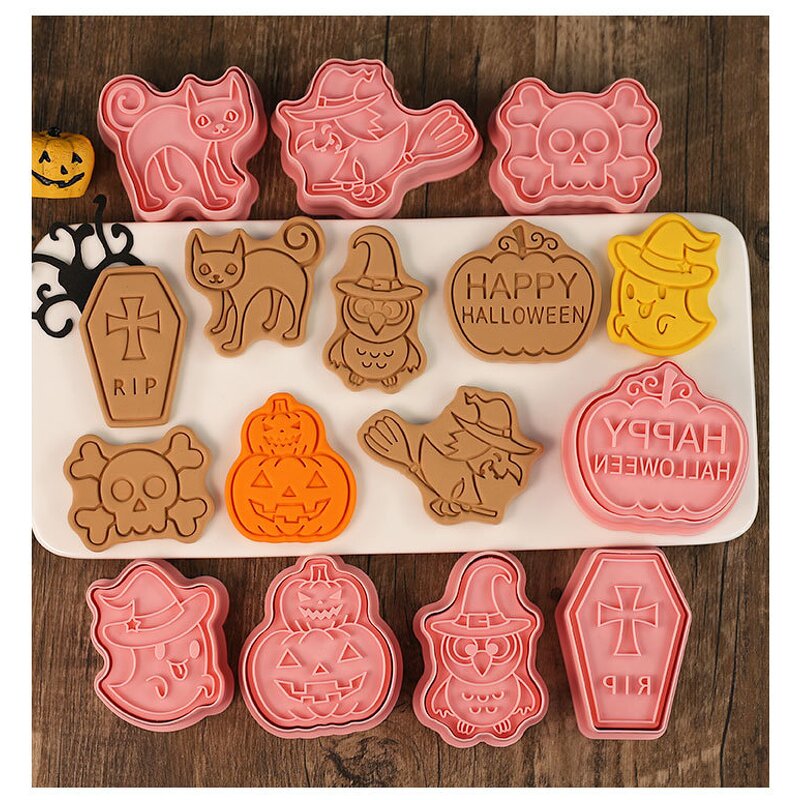 Halloween Cookie Cutter Manufacturer - OEM 3D Fondant Biscuit Baking DIY Set