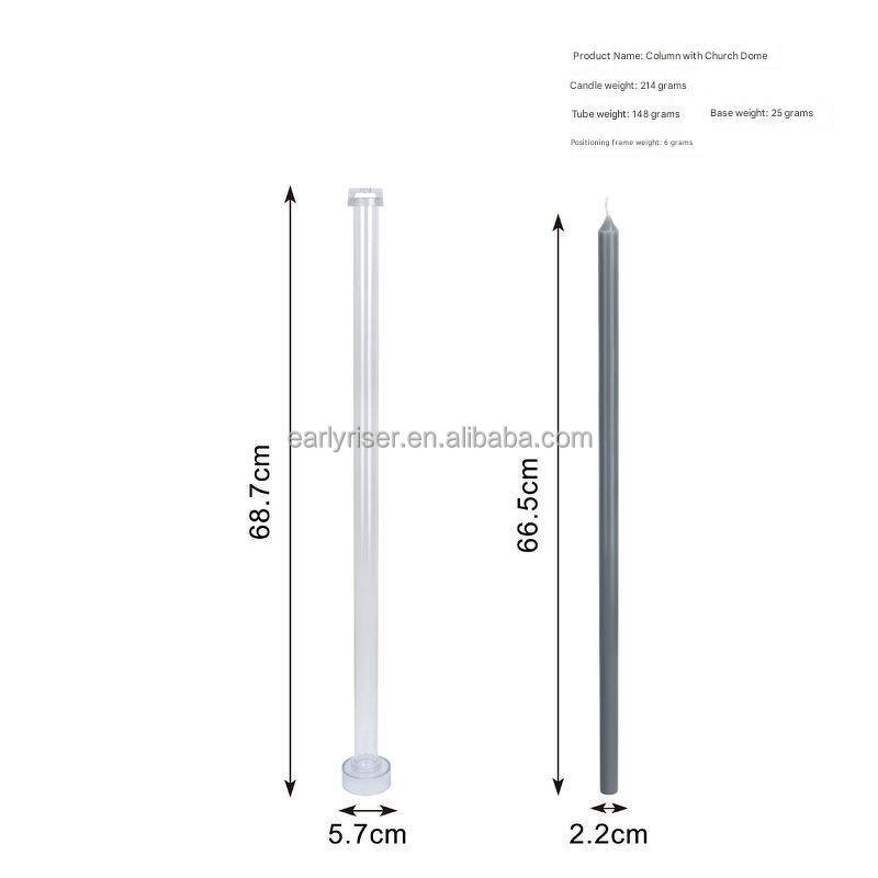 Large Candle Mold Factory - OEM 100cm Acrylic Pointed Flat Top DIY Mold