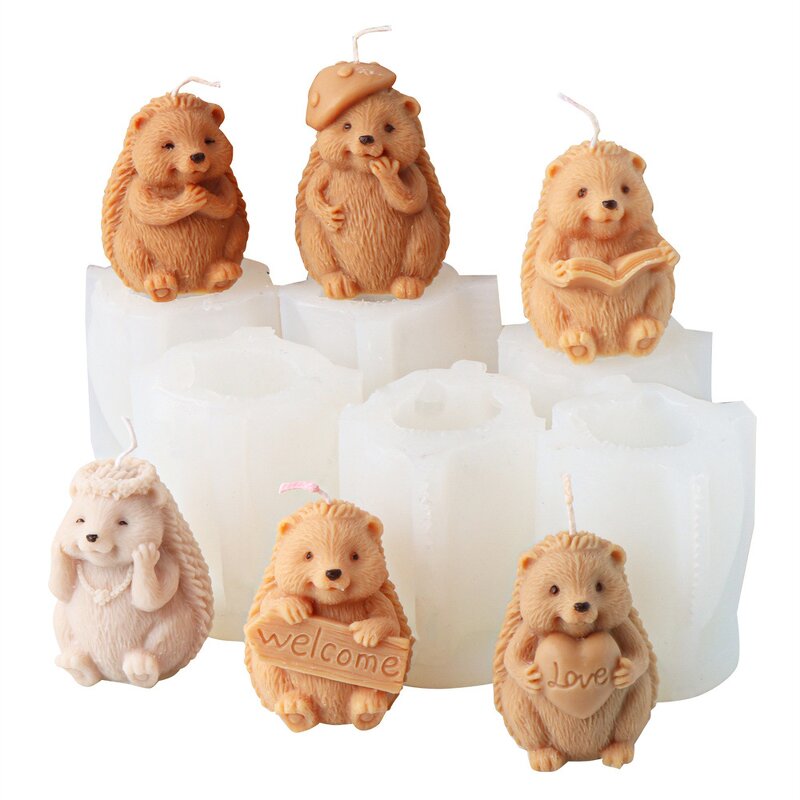 Hedgehog Resin Mold Manufacturer - OEM Animal Plaster Candle Mushroom Mold