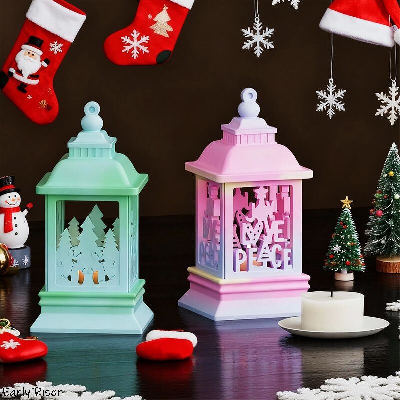 Christmas Candle Mold Factory - Custom Hollow Castle Night Light Silicone Mold