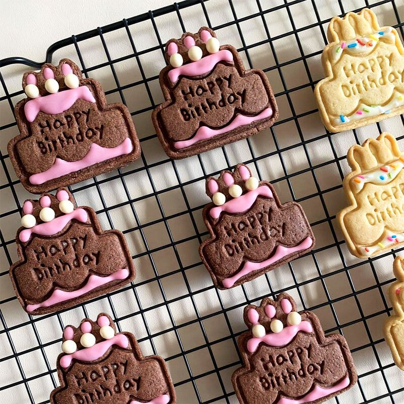 Birthday Cake Cutter Factory - OEM Bear Flower Fondant 3D Press Baking Tool