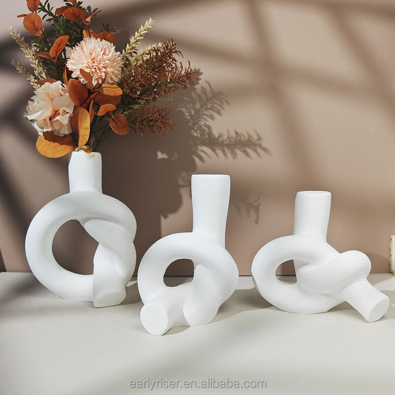 Twist Vase Mold Factory - OEM Geometric Planter Modern Decor Silicone Molds