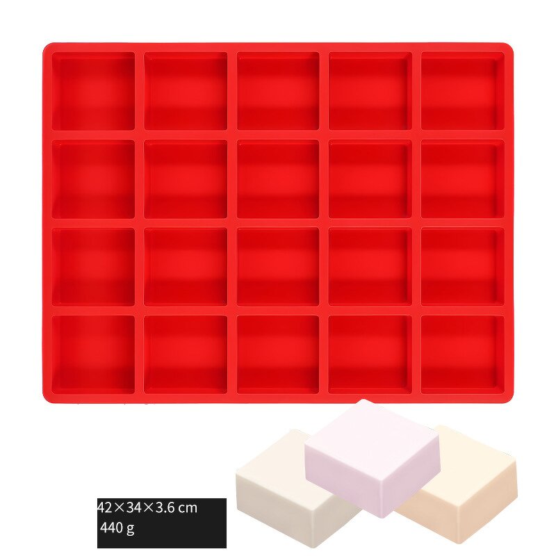 Square Soap Mold Manufacturer - Custom 6-Cavity Silicone Mould for Crafts