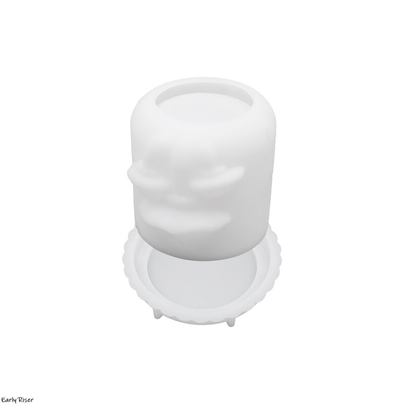 Mushroom Jar Silicone Mold Factory - OEM Cement Planter with Lid Candle Cup